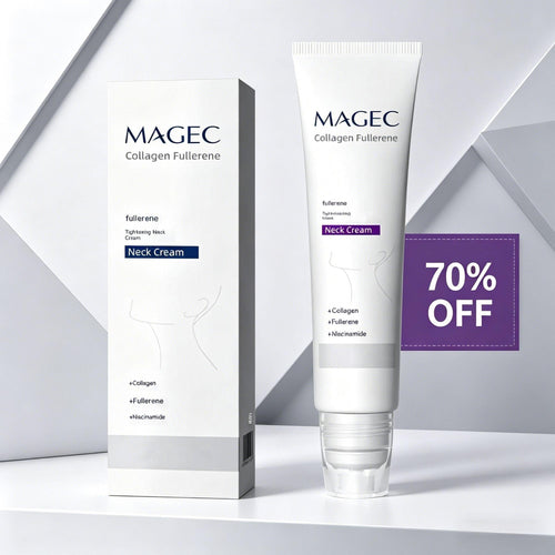 Roller Massage Neck Cream 🧴 Collagen & Hyaluronic Acid | Firms Neck, Reduces Wrinkles & Double Chin